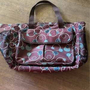 Stylish Brown Patterned Women's Bag